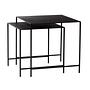 Set 2 Beistelltische Nest 45cm & 40cm  Schwarz 1