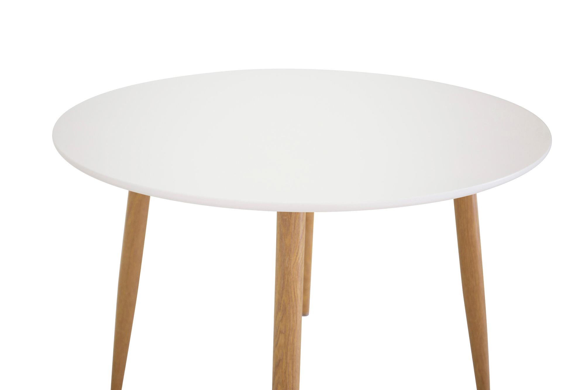 Plaza Dining Table White Ø 100cm 3
