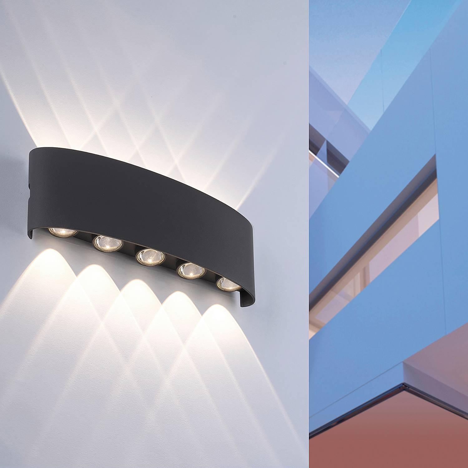 Calle Wall Lamp Aluminium Black 2
