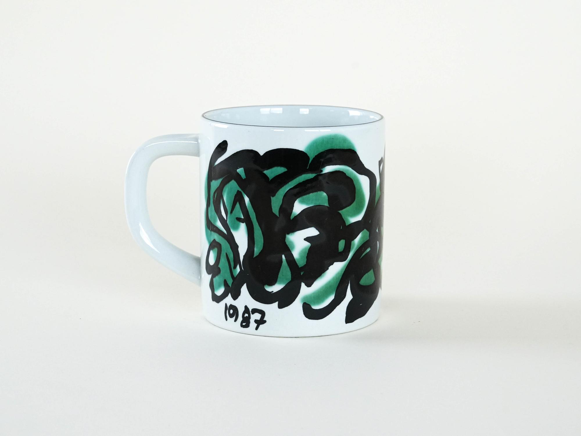 Collector's mug porcelain multicolored 2