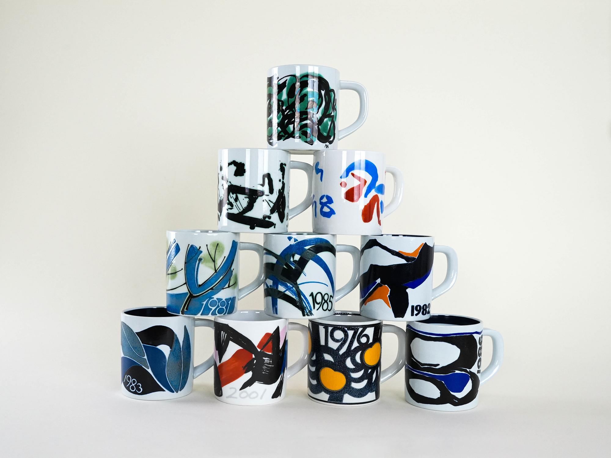 Sammelbecher Porzellan Mehrfarbig 6