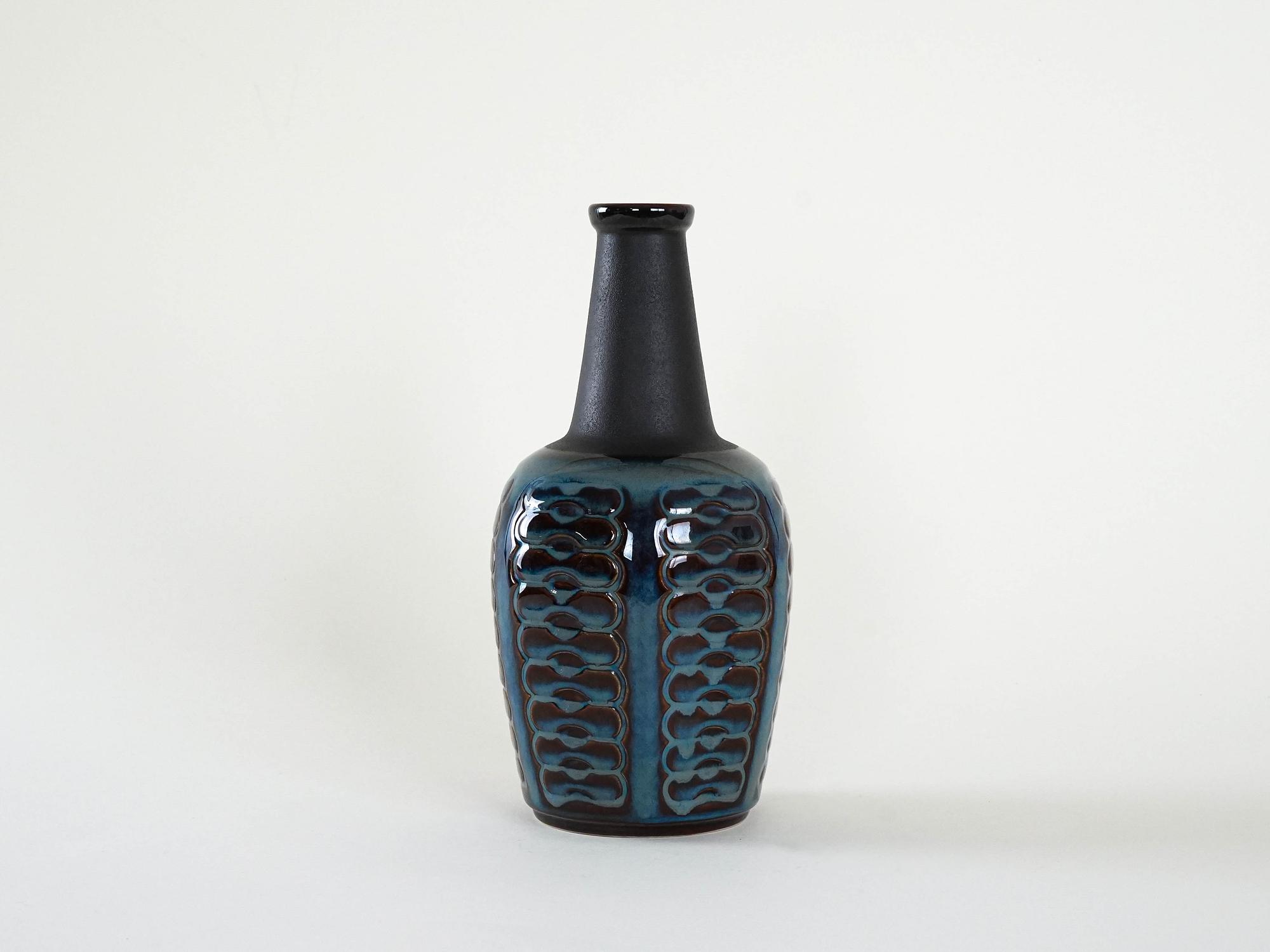 Vase Stoneware Blue 2