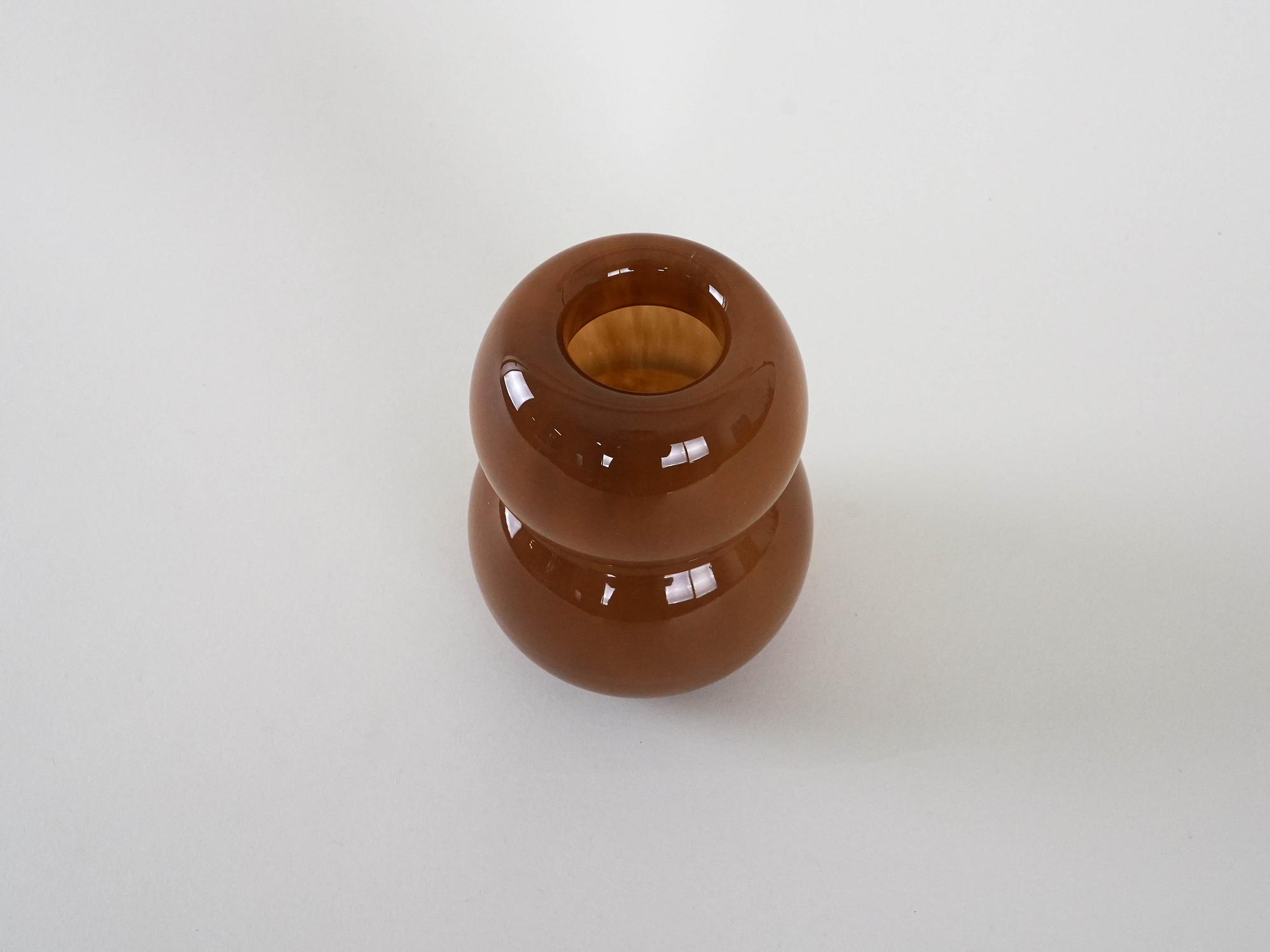 Glass vase Caramel 4