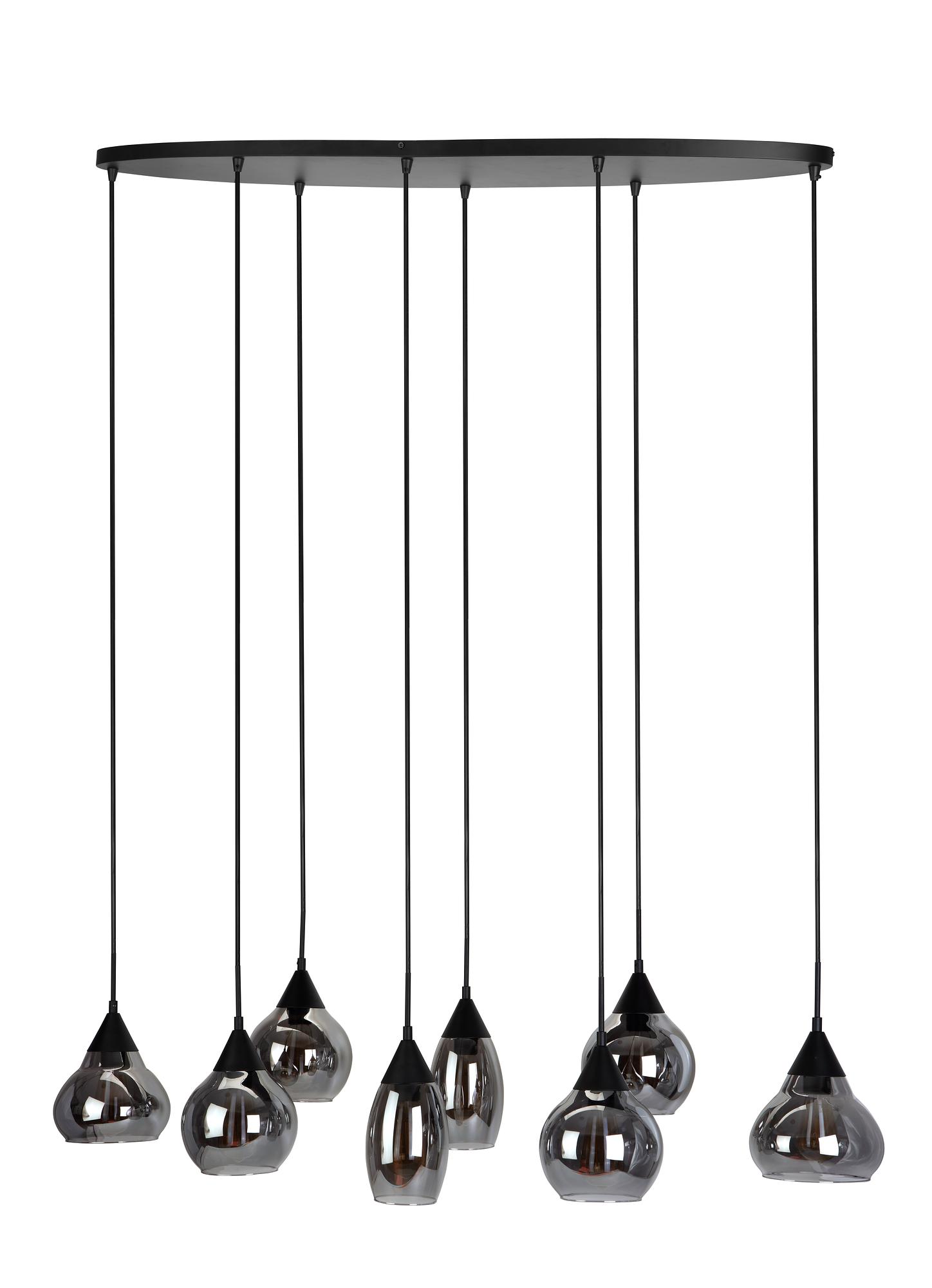 Pendant light smoked glass grey 1