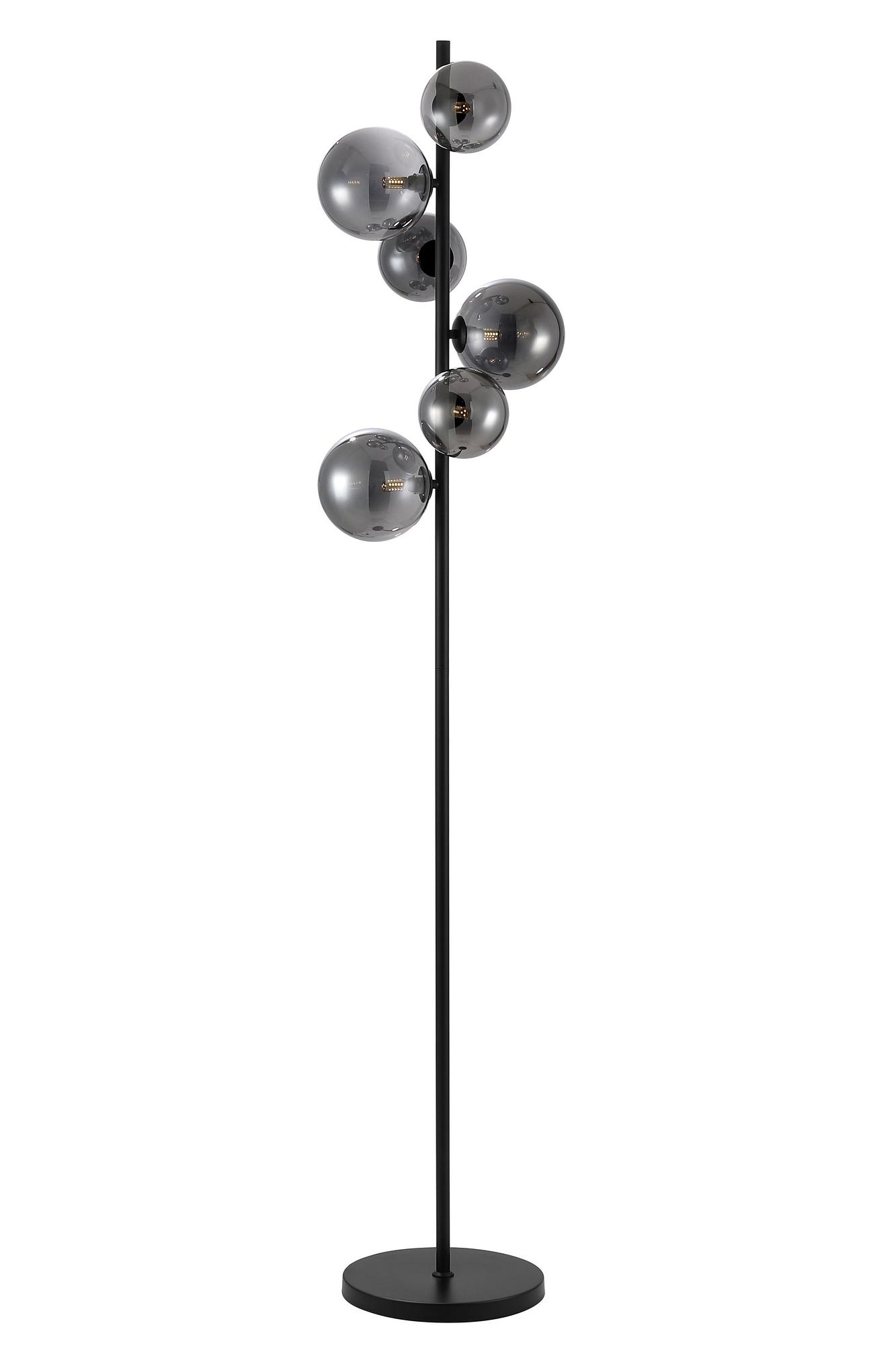 Stehlampe Rauchglas Grau 0
