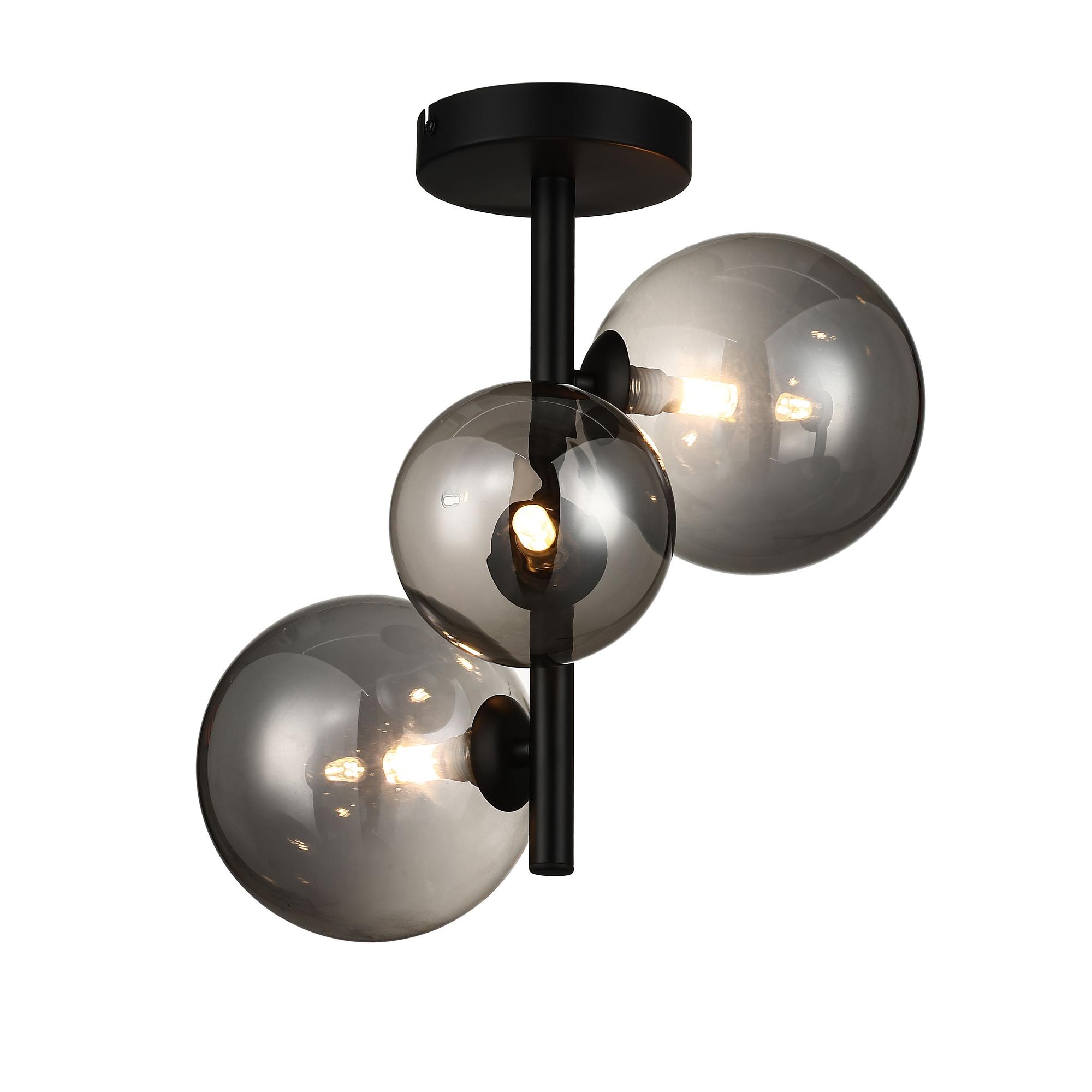 Ceiling light smoked glass gray 0