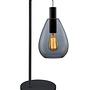 Tischlampe Rauchglas Grau 0