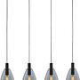 Pendant light smoked glass gray 0