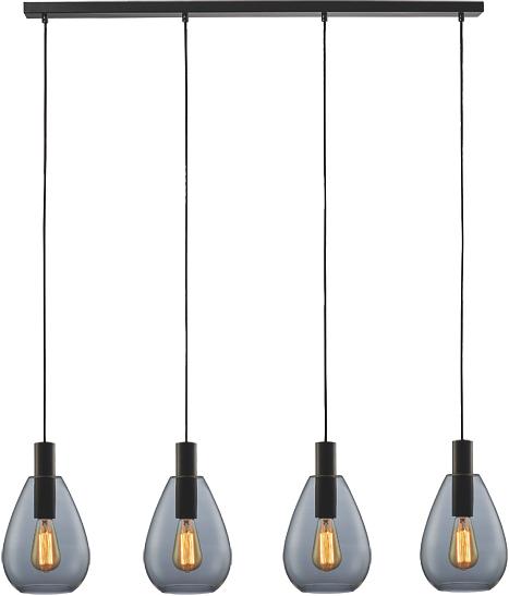 Pendant light smoked glass gray 0