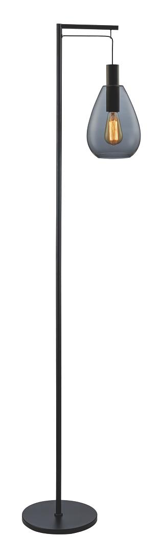 Stehlampe Rauchglas Grau 0