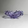 Vintage Ashtray Alexandrite Glass Lilac 50s 4