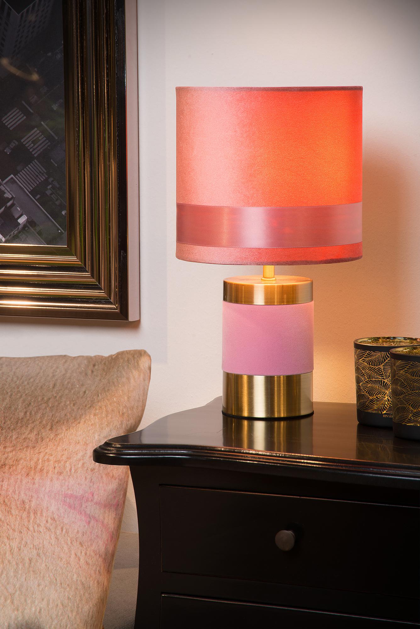 Extravaganza Frizzle Table Lamp Iron Pink 2