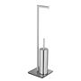 Recco Freestanding Toilet Brush Set Matte Stainless Steel 1