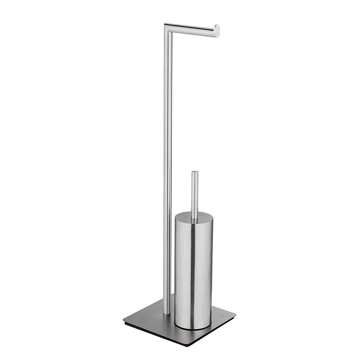 Recco Freestanding Toilet Brush Set Matte Stainless Steel 1