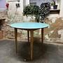 Beluga Table Wood HPL Turquoise Ø 90cm 0
