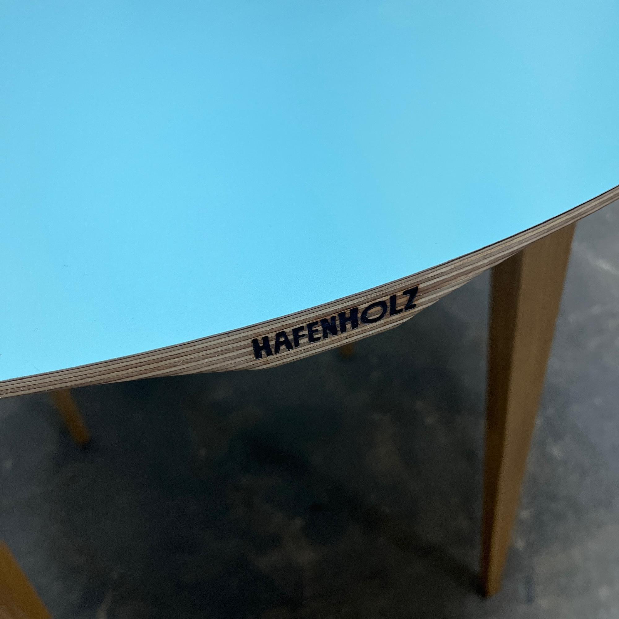 Beluga Table Wood HPL Turquoise Ø 90cm 1