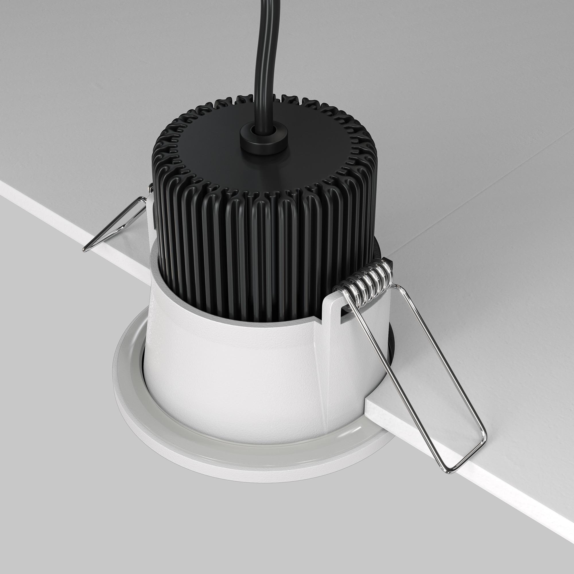 Zoom Einbauleuchte Schwarz Ø 6cm 2