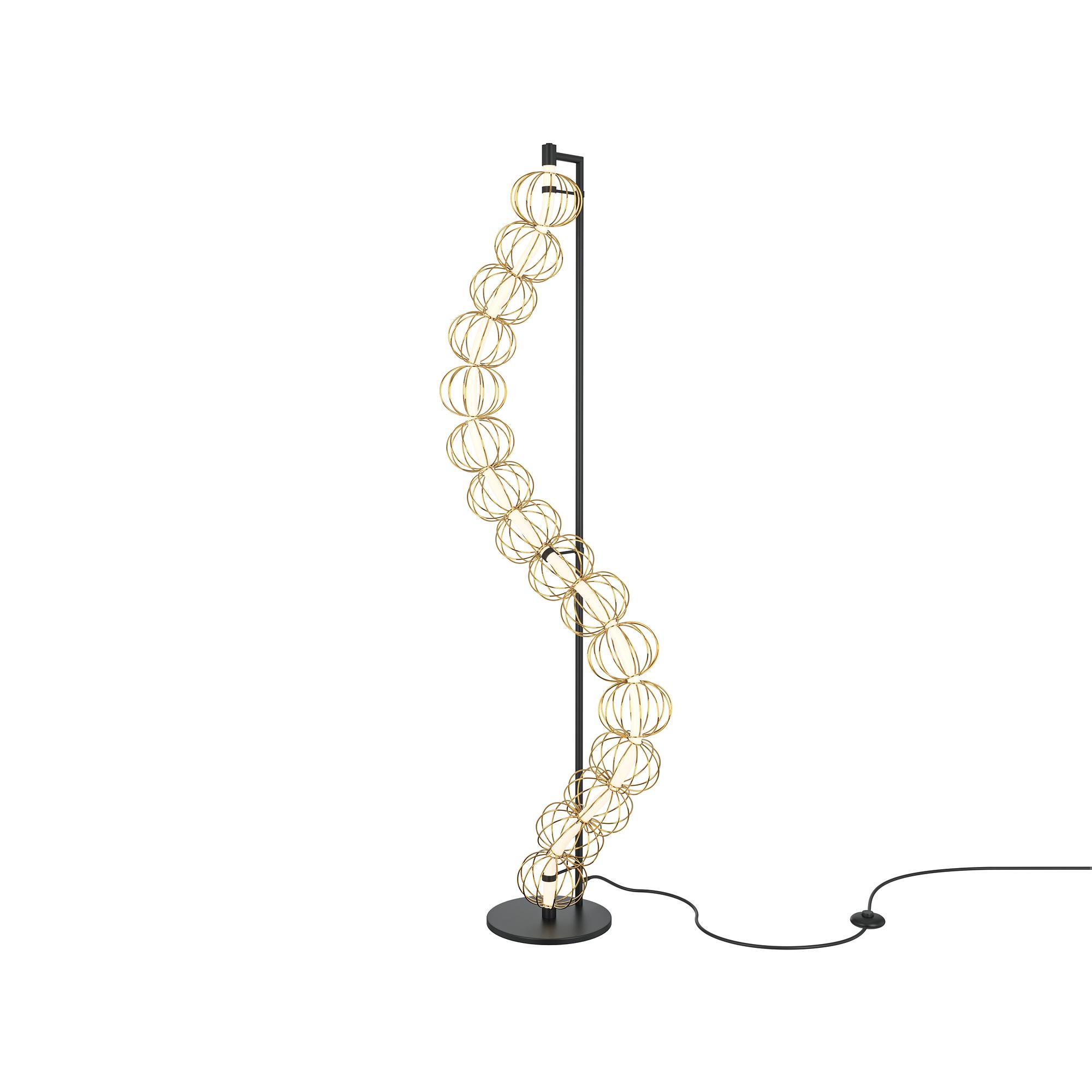 Goldener Käfig Stehleuchte Gold Ø 57cm 0