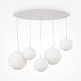 Lampada a sospensione forma semplice bianco 1