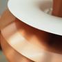Vintage Pendelleuchte Metall Orange 1980er Jahre  4