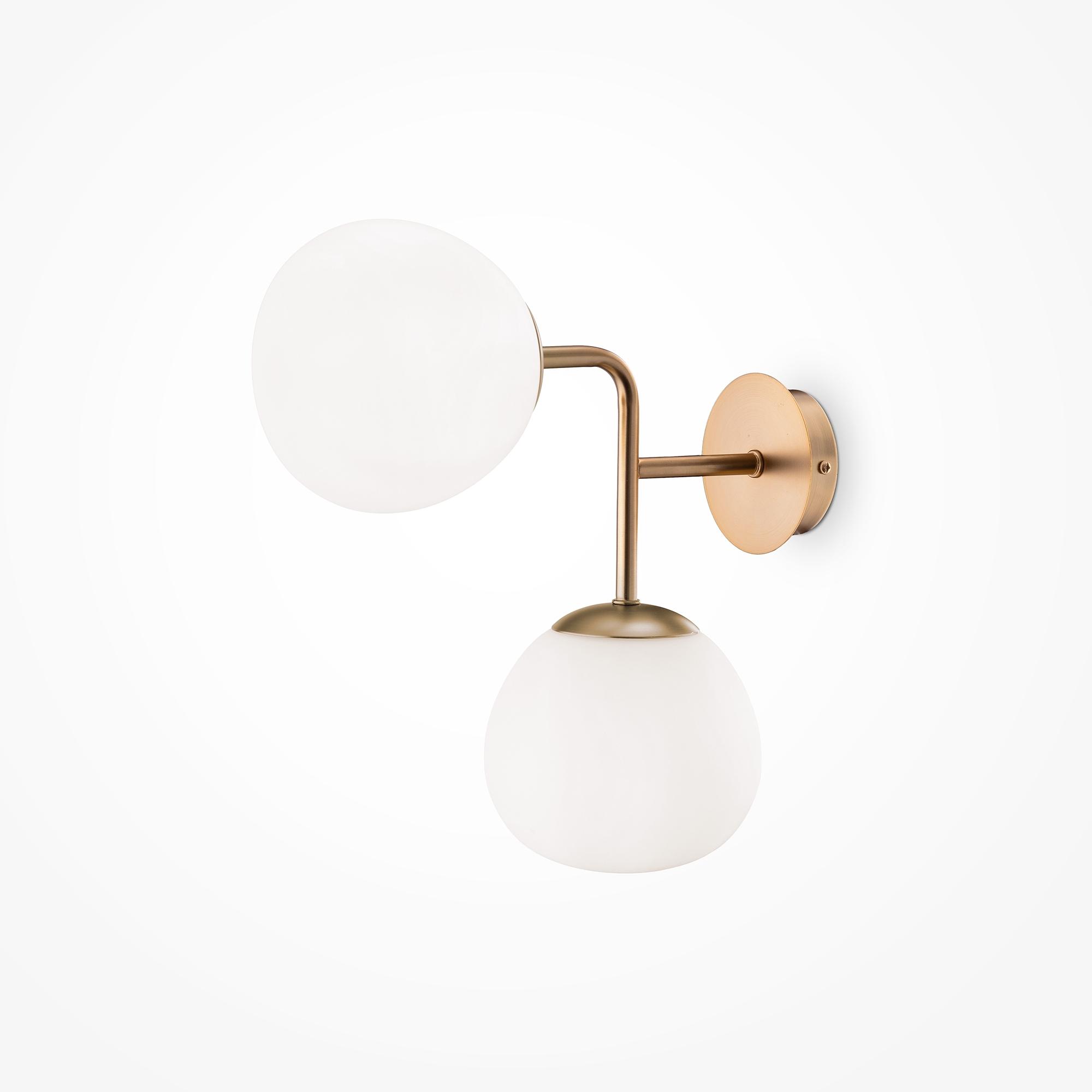 2-Light Erich Wall Light Metal Gold 1