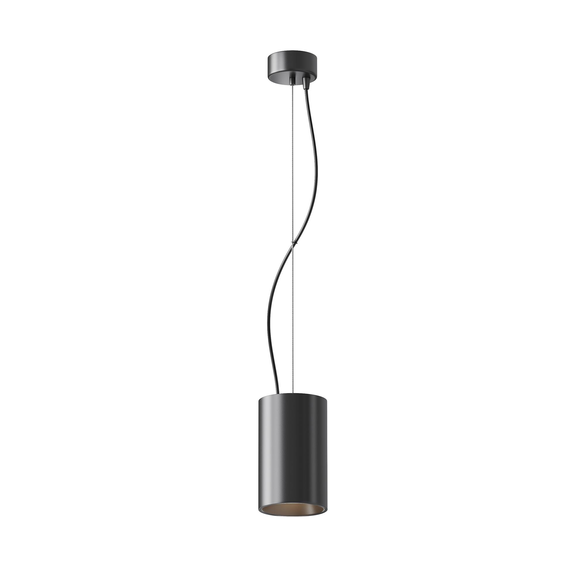 Efir Pendelleuchte Schwarz Ø 10cm 0