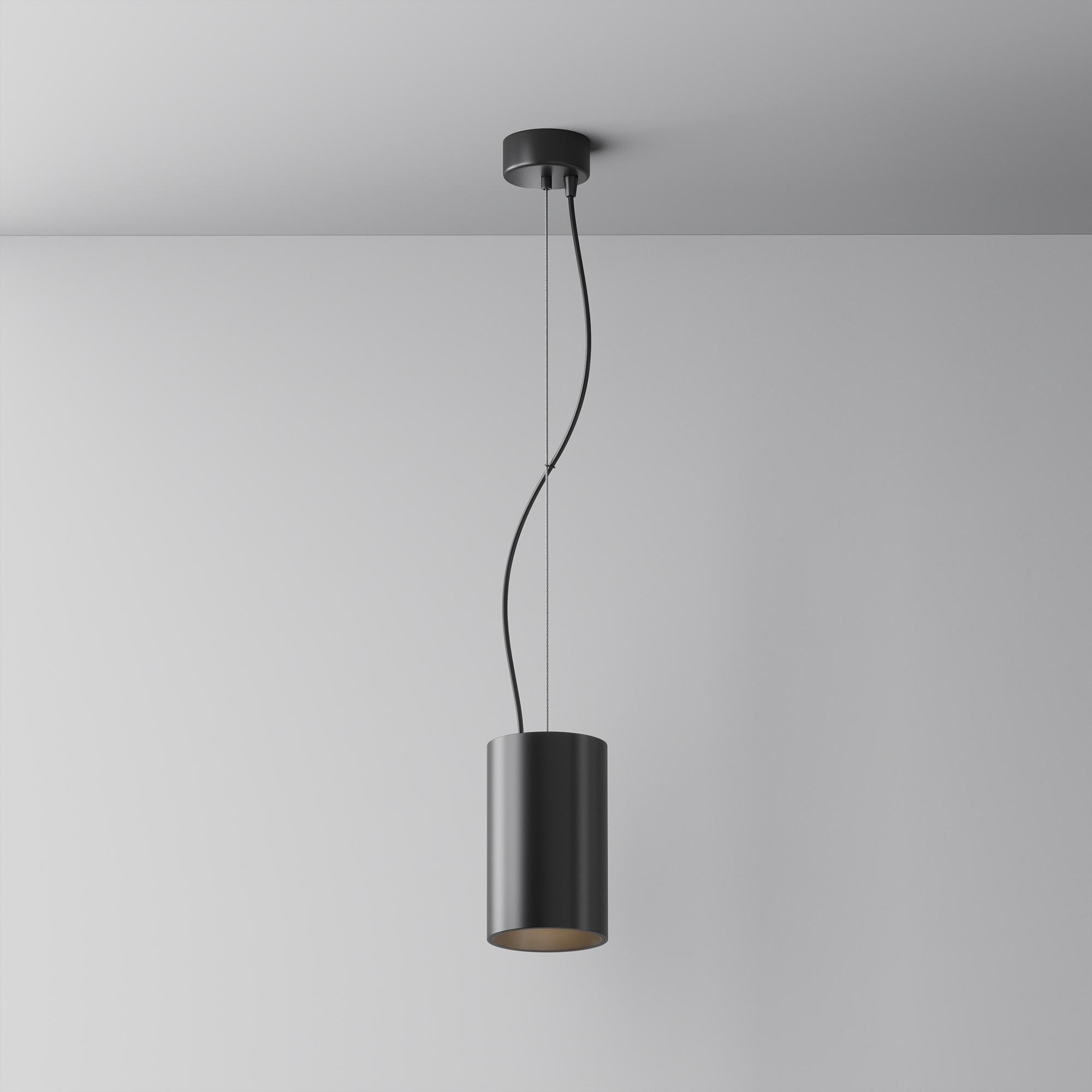 Efir Pendelleuchte Schwarz Ø 10cm 1