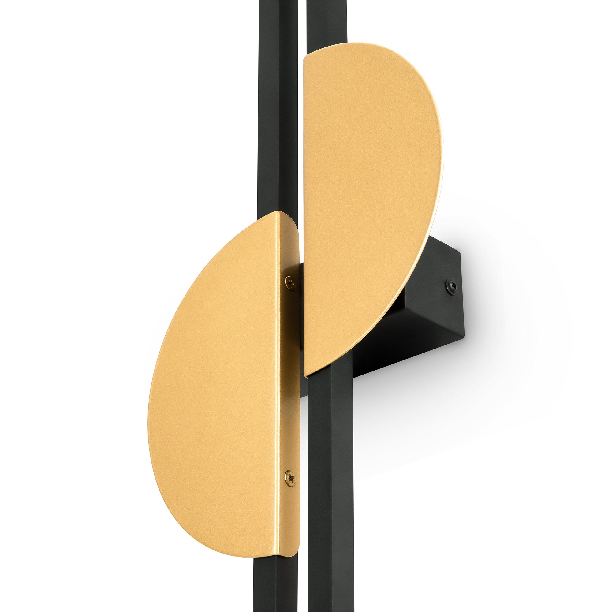Skyline Wall Lamp Right Black Gold 2