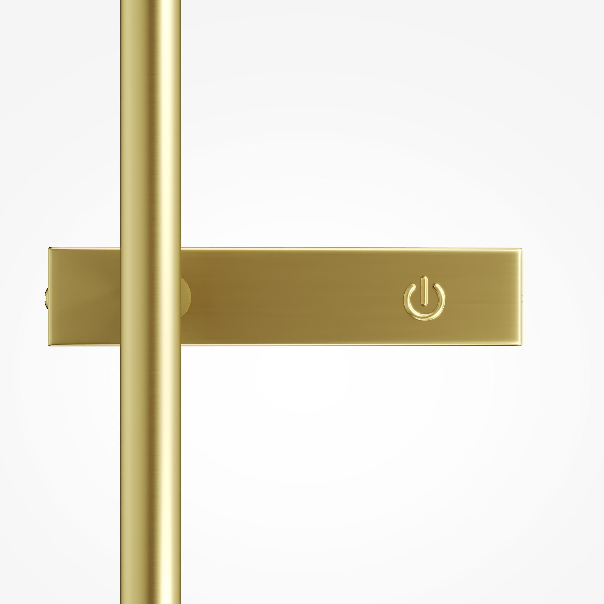 Touch Wandleuchte 2-Flammig Glas Gold 2