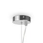 Dallas Pendant light mouth-blown glass silver Ø 29cm 2