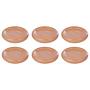 Chunky 6x Untertasse Pastellorange 0