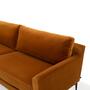 Astha 3-Sitzer Sofa Velours Matt Amber 3