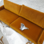 Astha 3-Sitzer Sofa Velours Matt Amber 5
