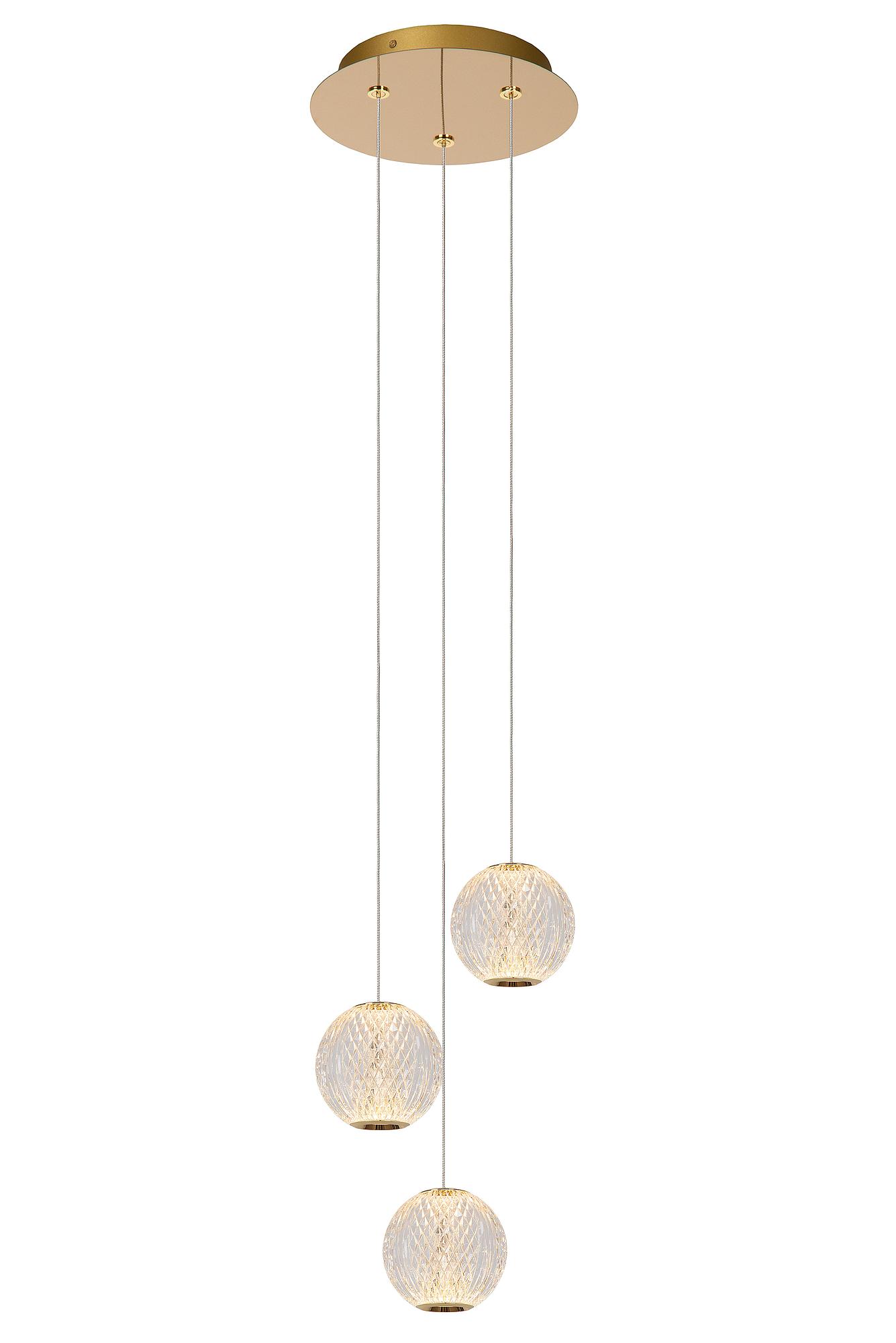 3-Flammig Cintra Typ A Pendelleuchte  Acrylglas Transparent 3