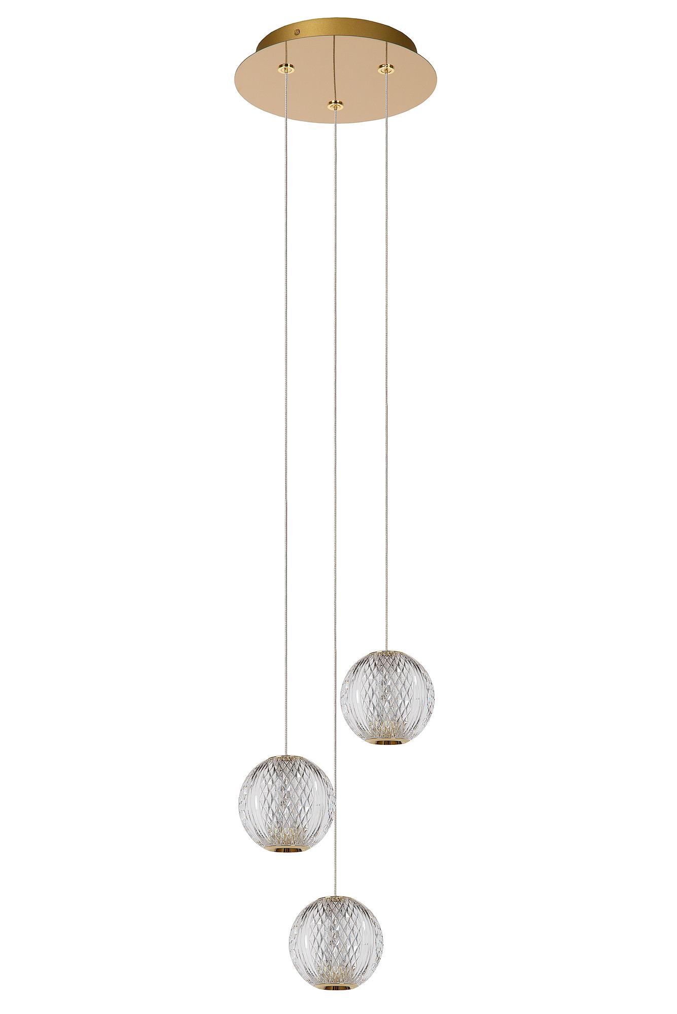 3-Flammig Cintra Typ A Pendelleuchte  Acrylglas Transparent 4