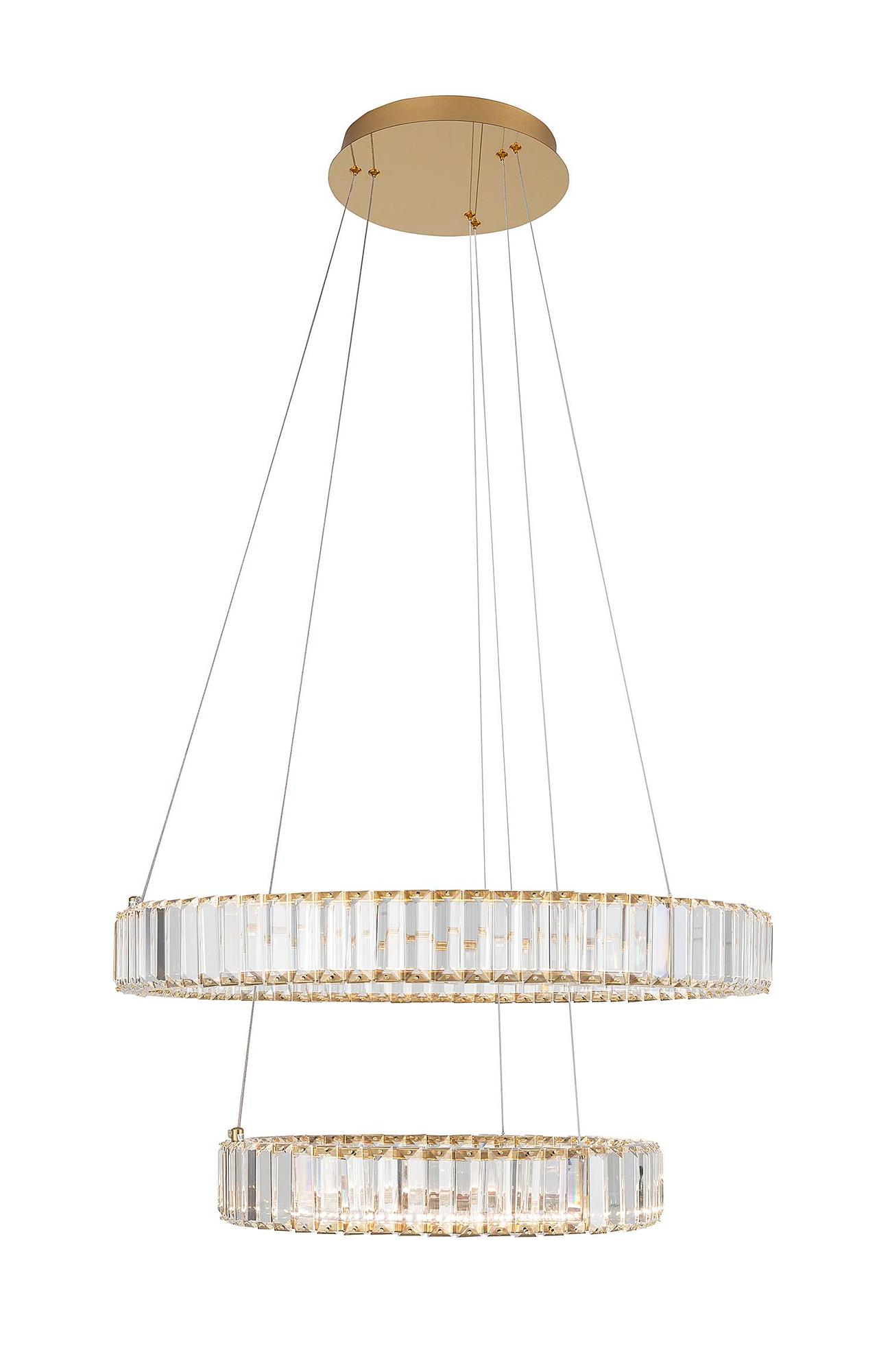 2-Flammig Aurelia Typ D Pendelleuchte Aluminium Gold 3