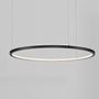 1-Flammig Tarquin Pendelleuchte Aluminium Schwarz Ø60cm 1