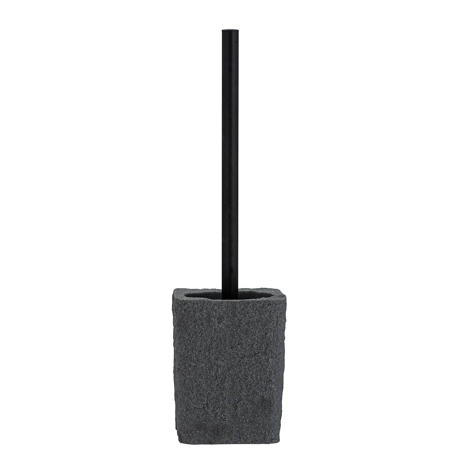 Villata WC-Garnitur Polyresin Anthrazit 1