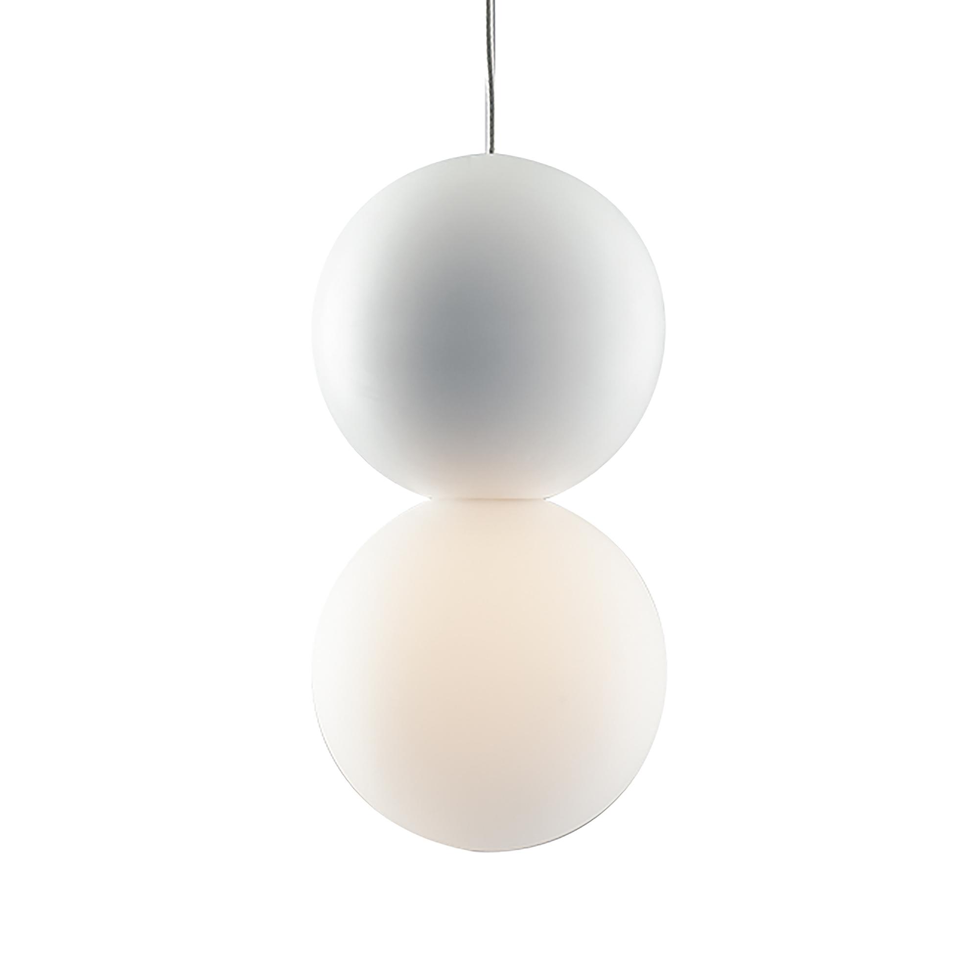 1-Flammig Kiss Pendelleuchte Acrylglas Gips 1