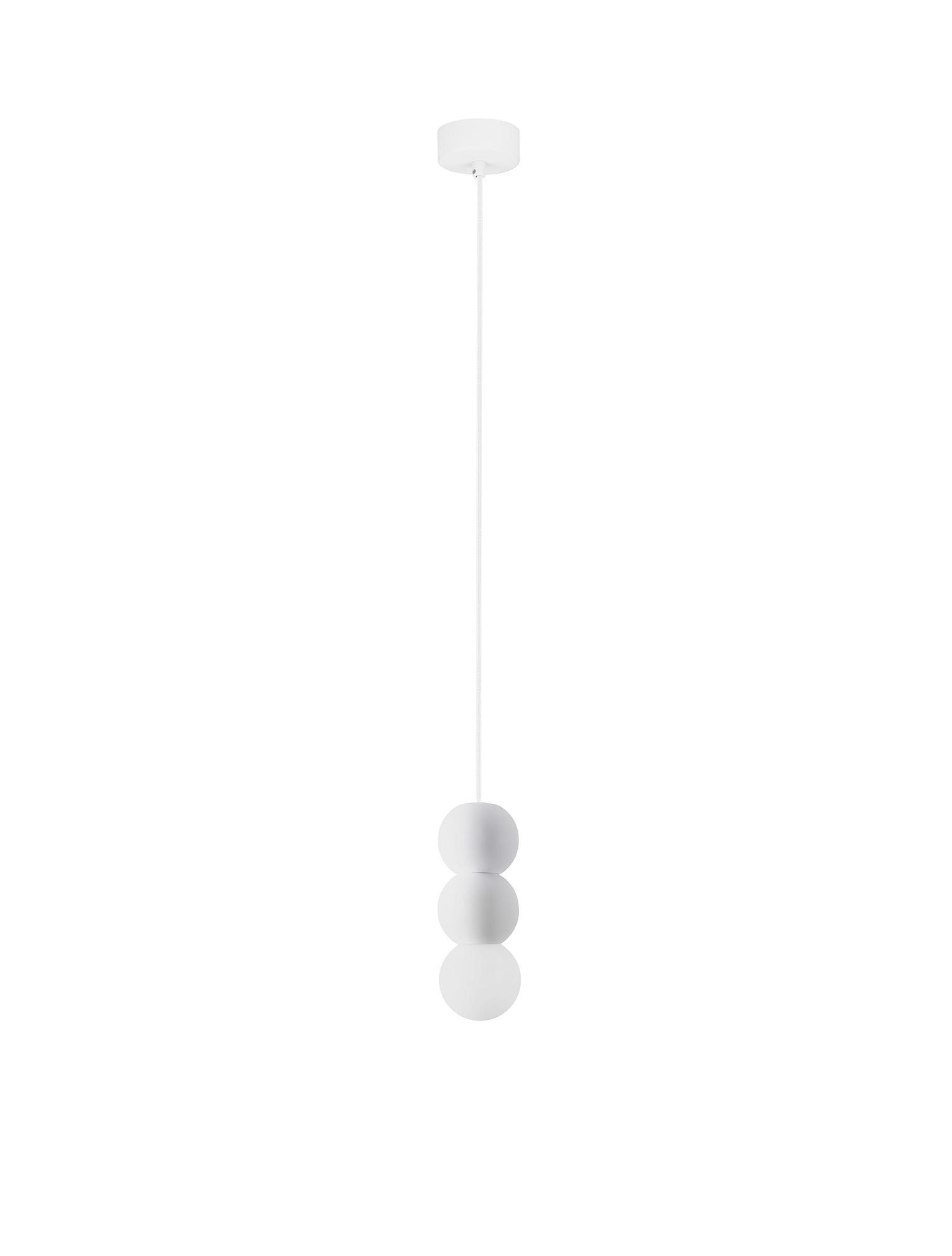 Zero Typ B Pendelleuchte Aluminium Opalglas Weiß 4