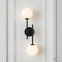 2-Flammig Rigi Akku-Wandleuchte 3-Stufen-Dimmer Weiß 1