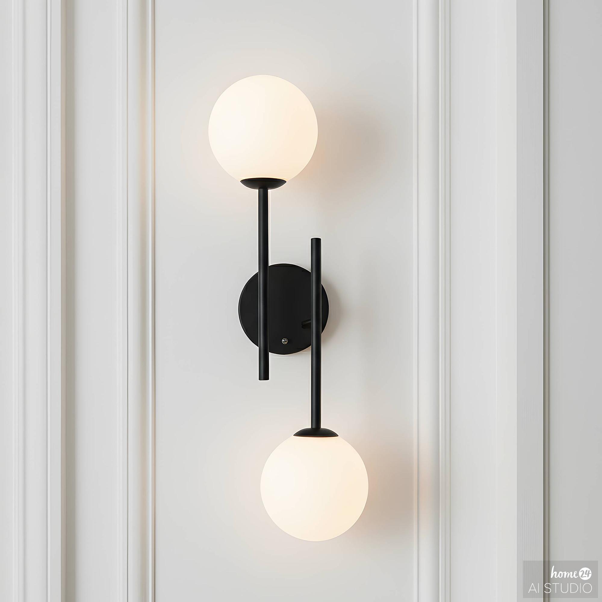 2-Flammig Rigi Akku-Wandleuchte 3-Stufen-Dimmer Weiß 1