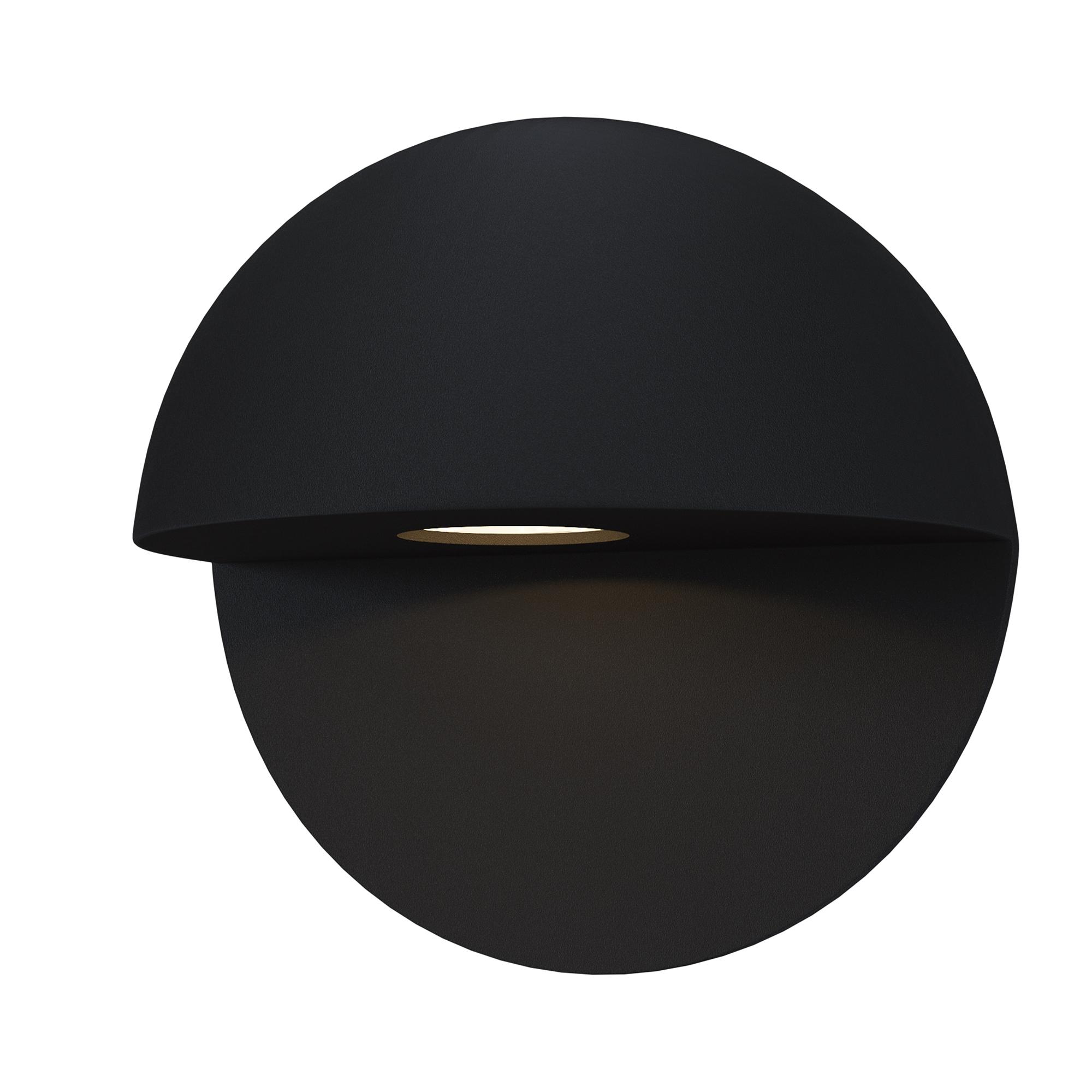 Mezzo Außenwandleuchte Schwarz Ø 9cm 1