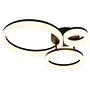 LED ceiling light Scope 1-light Black 0