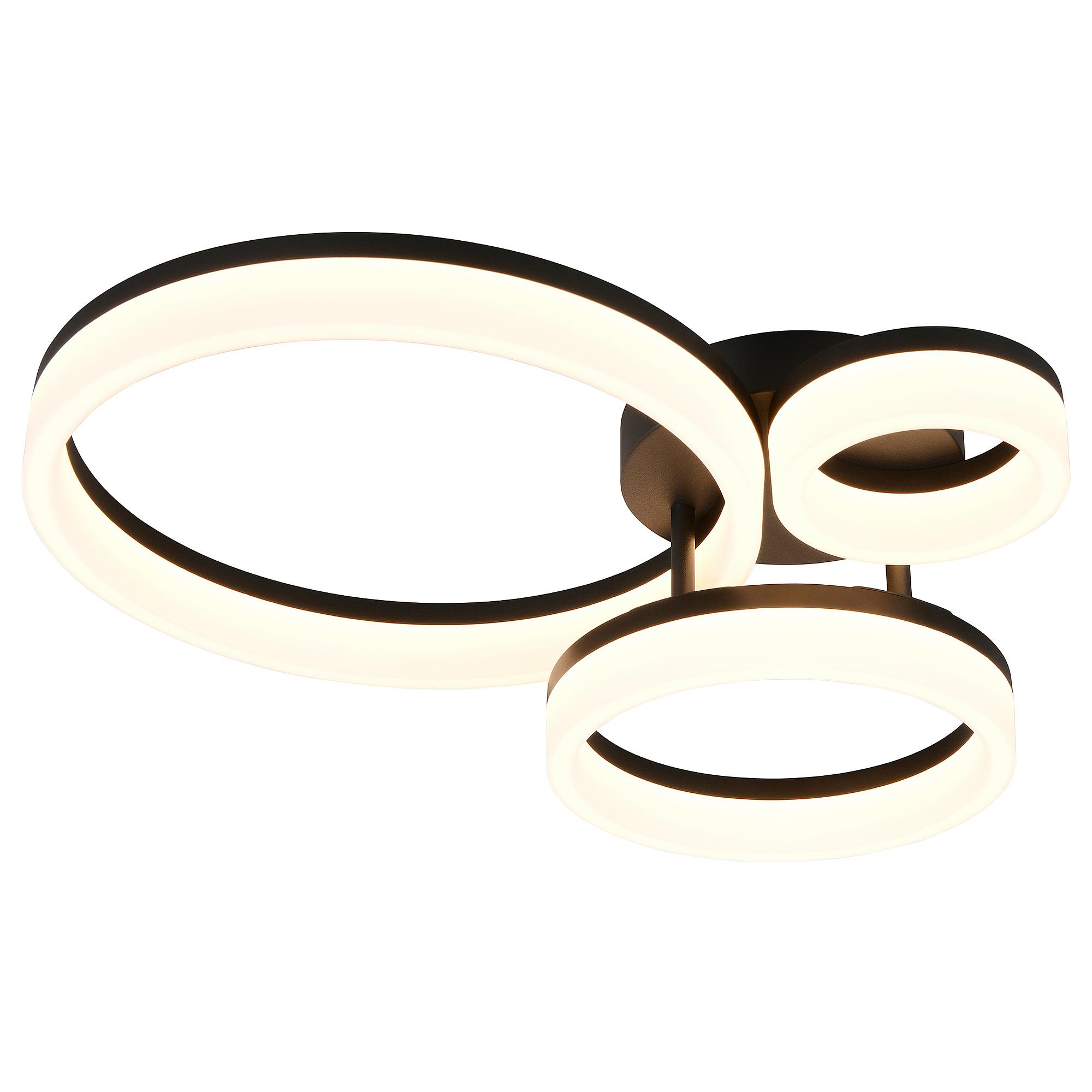 LED ceiling light Scope 1-light Black 0
