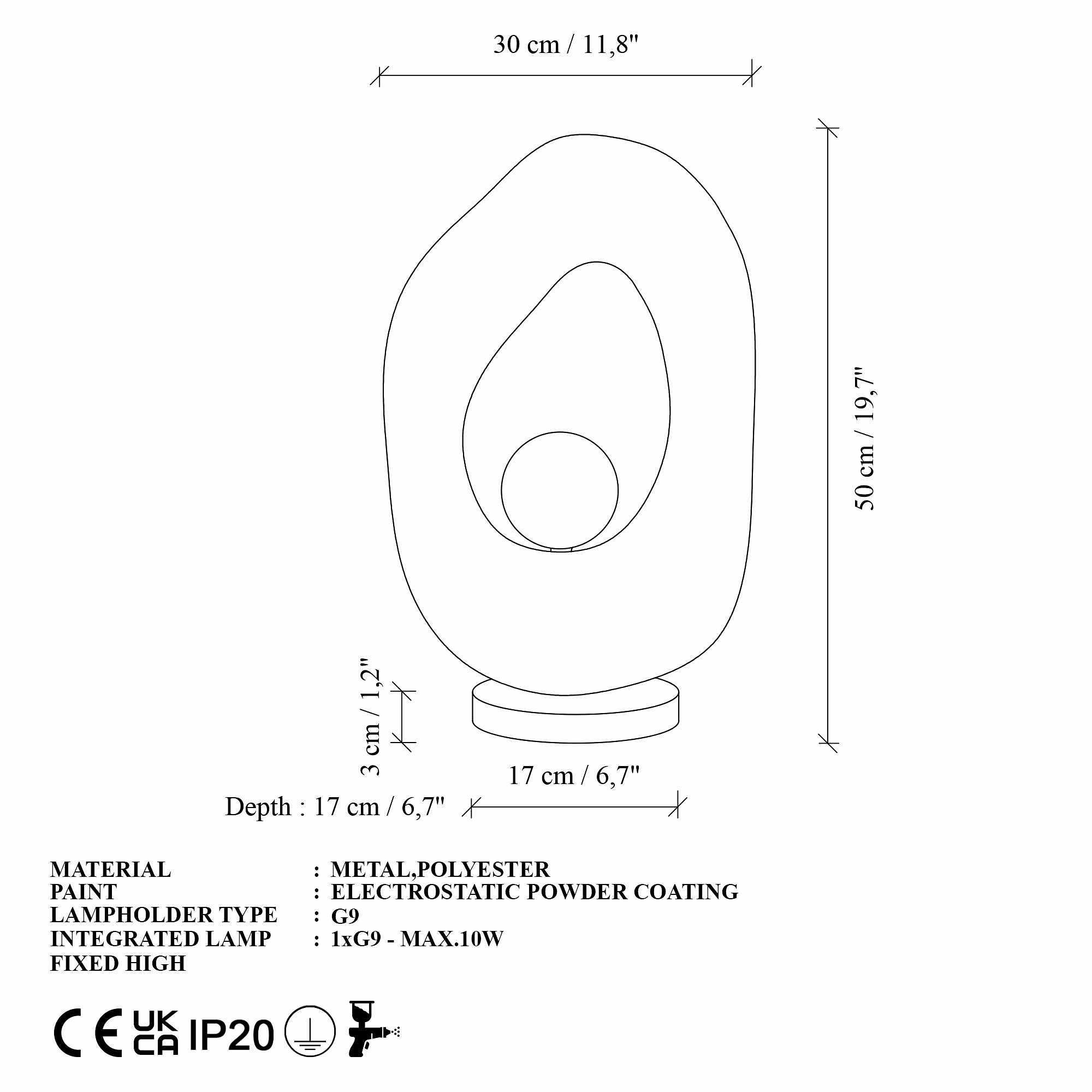 Vaslı-1001-Nua Table Lamp White 6