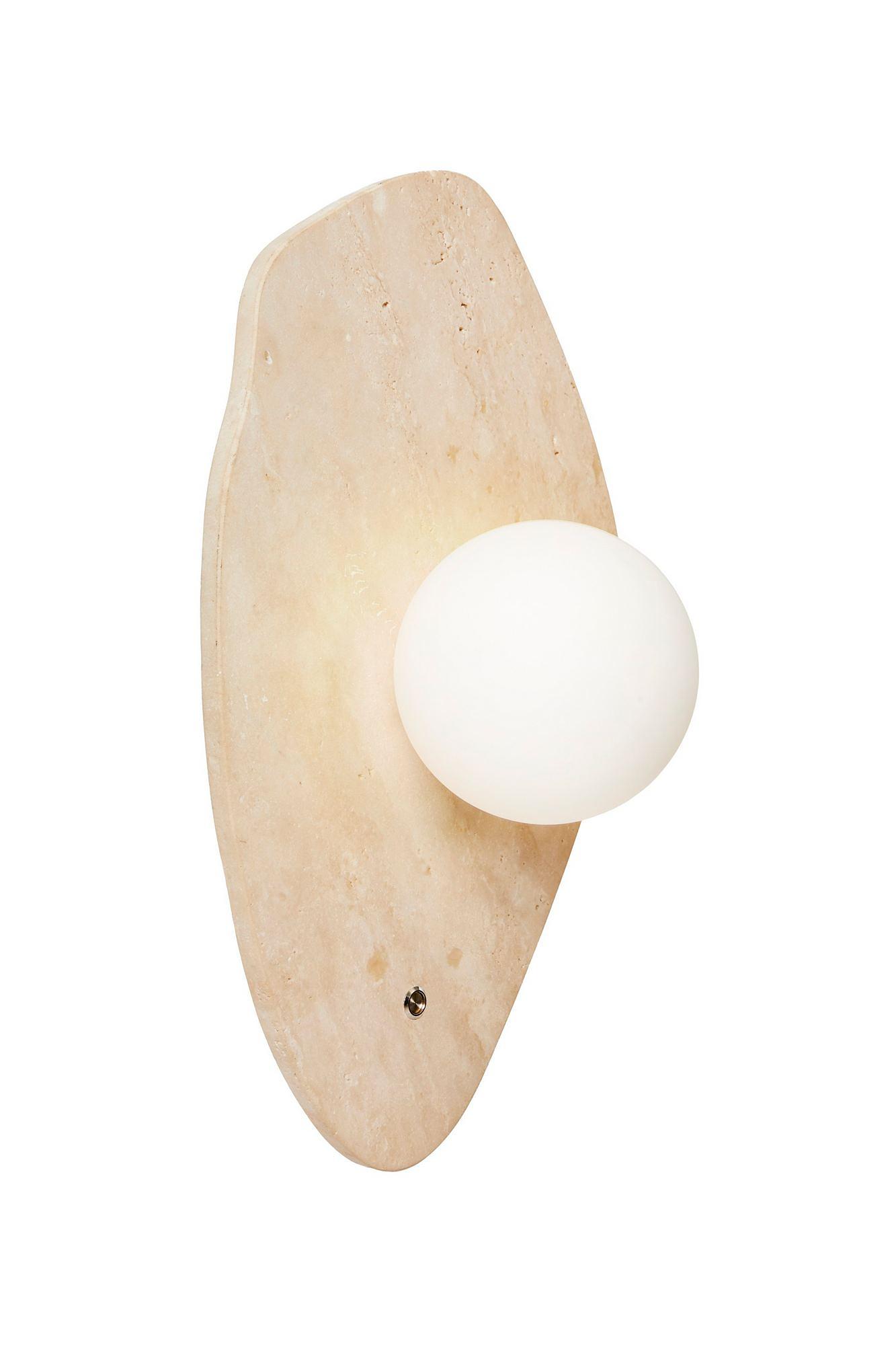Halle Wall Lamp Travertine Cream 4