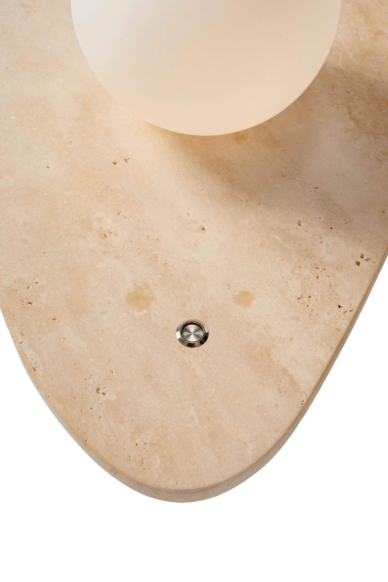 Halle Wall Lamp Travertine Cream 8
