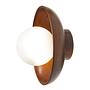 Hand Wall Lamp S Walnut Wood Brown 5