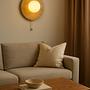 Tor Wandleuchte Travertin Creme 4